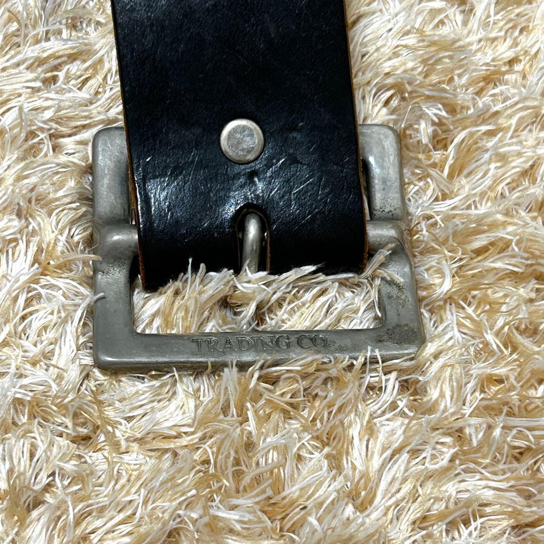 美品✨ HTC スタッズ 5連 ピラミッド ベルト レザー ブラック34