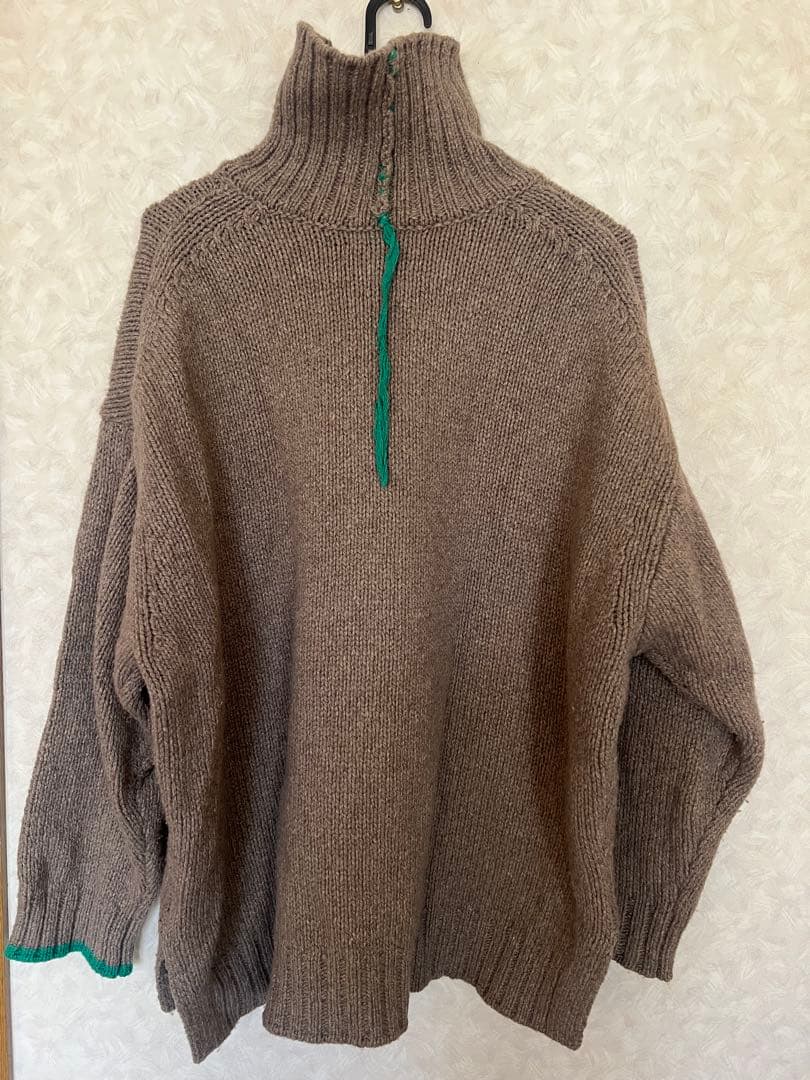 NKNIT ブラウン タートルネック ニット