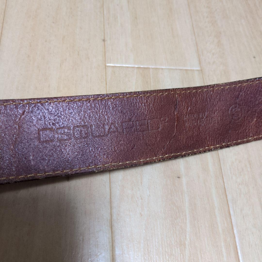 DSQUARED 2 TOP バナナバックル レザーベルト