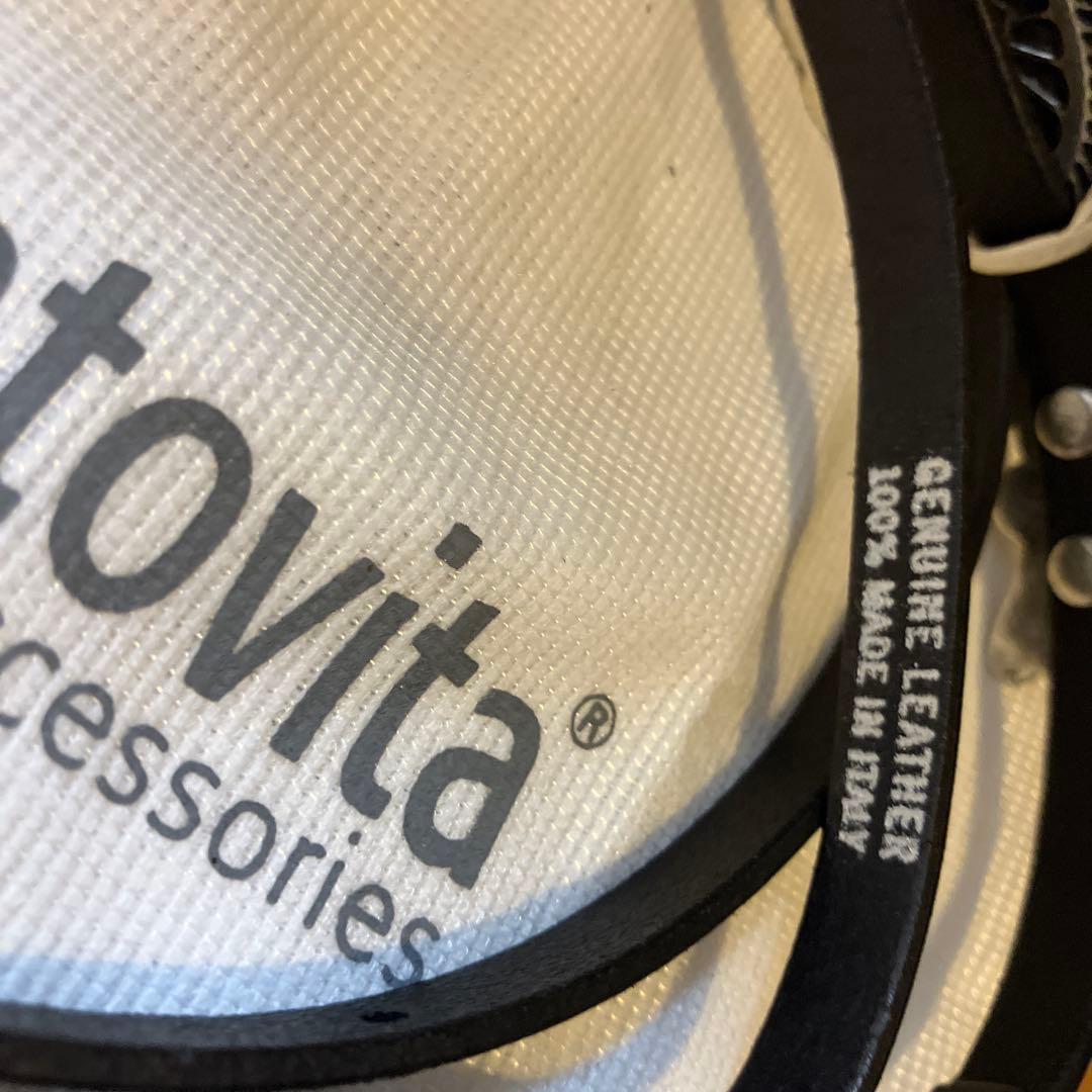 ウィムガゼット【Puntovita】コンチョ細ベルト　ブラック