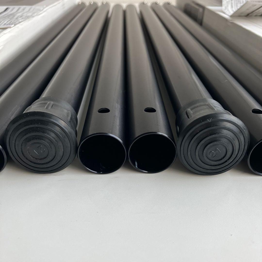 スノーピーク　ウイングポールブラック 240cm × 2セット①