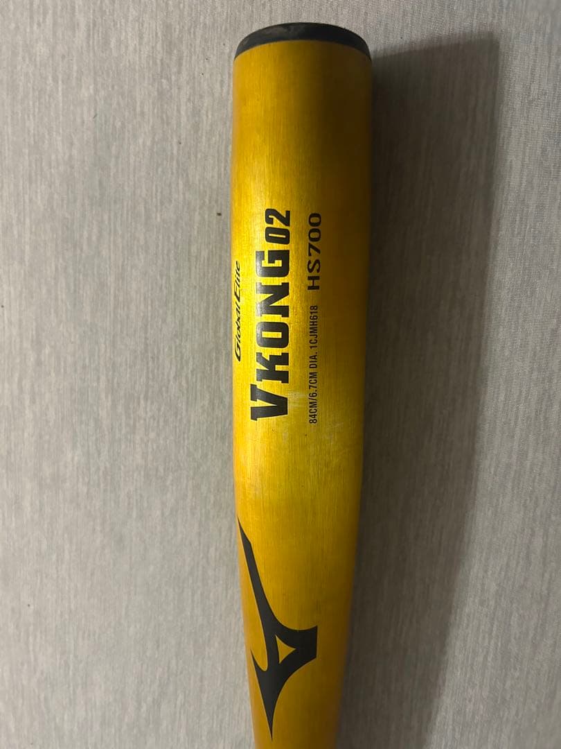 【美品】Mizuno Vコング　中学生硬式用バット