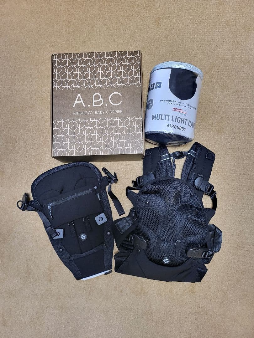 AIRBUGGY A.B.C.　エアバギーベビーキャリア 　抱っこ紐　ケープ