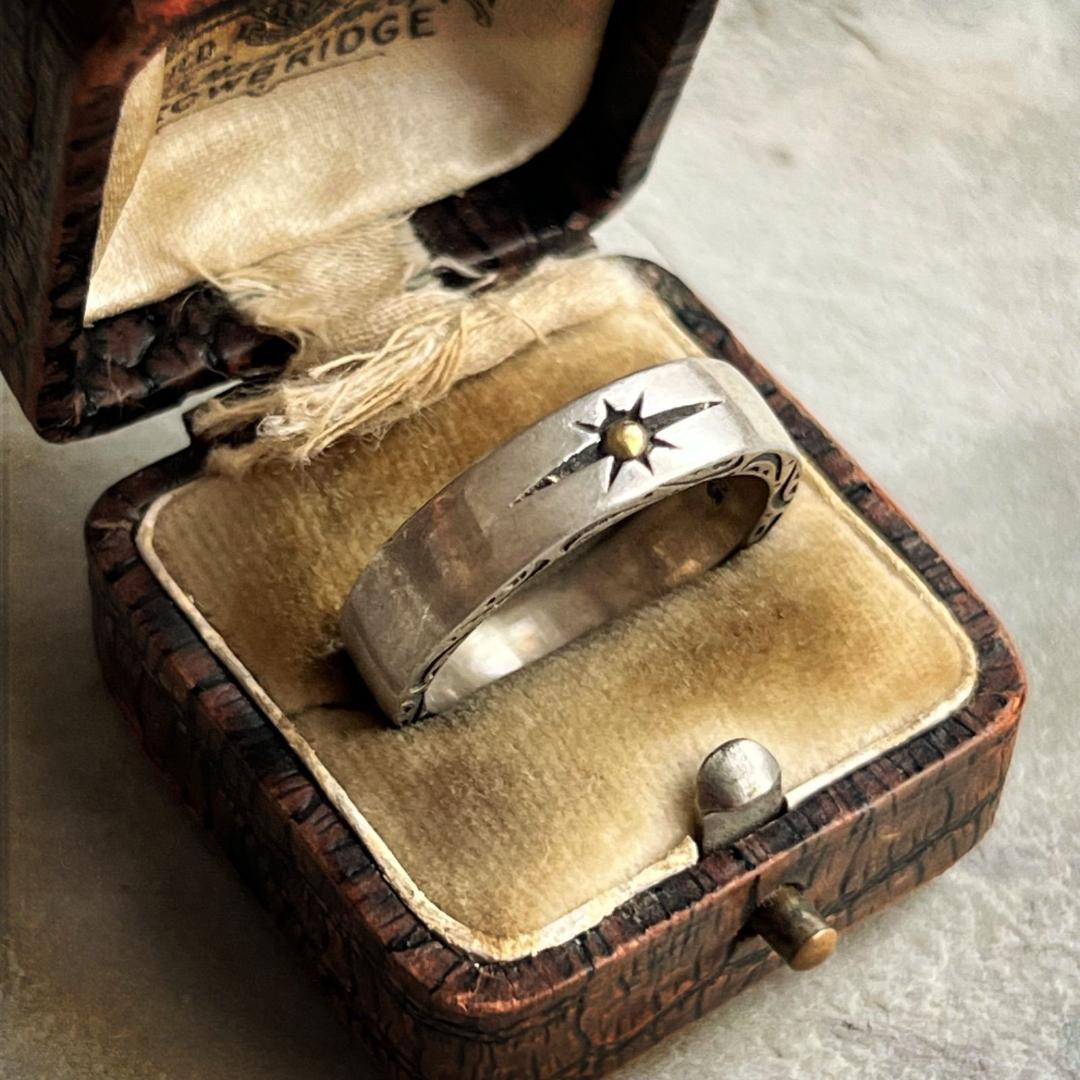 VINTAGE ヴィンテージ ポイント スター デザイン リング 指輪 #19