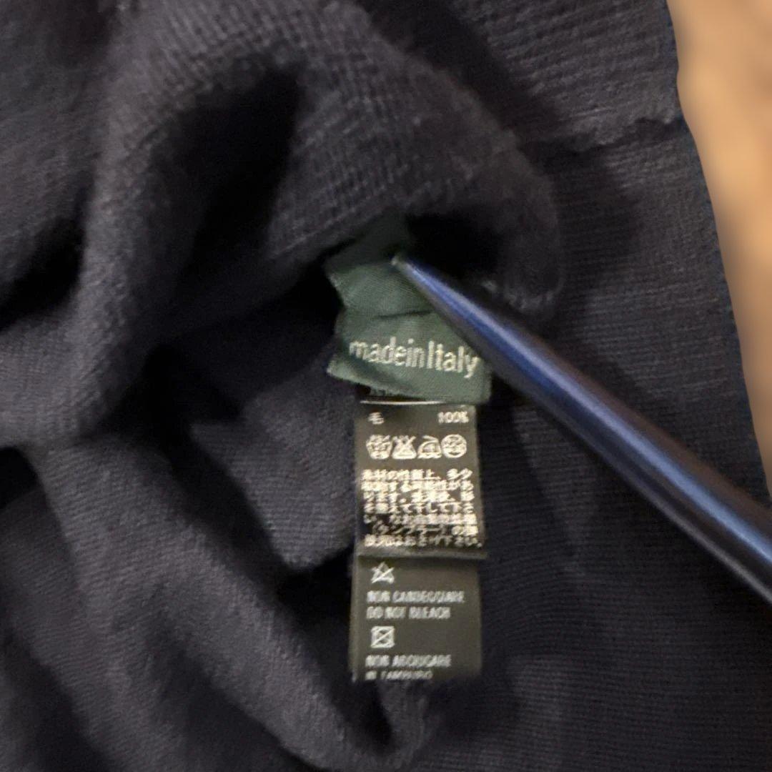 ZANONE タートルネック　46サイズ　ネイビー