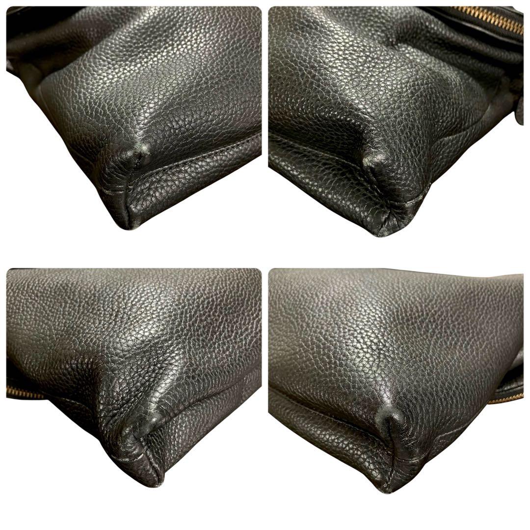 COACH コーチ クロスボディ ショルダーバッグ ブラック 黒 レザー