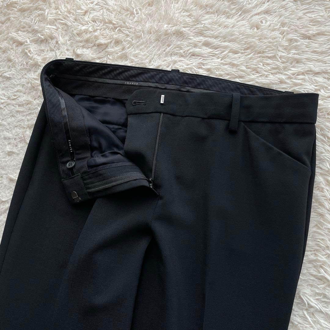 セオリー パンツスーツ セットアップ ブラック ビジネス リクルート 上M 下L