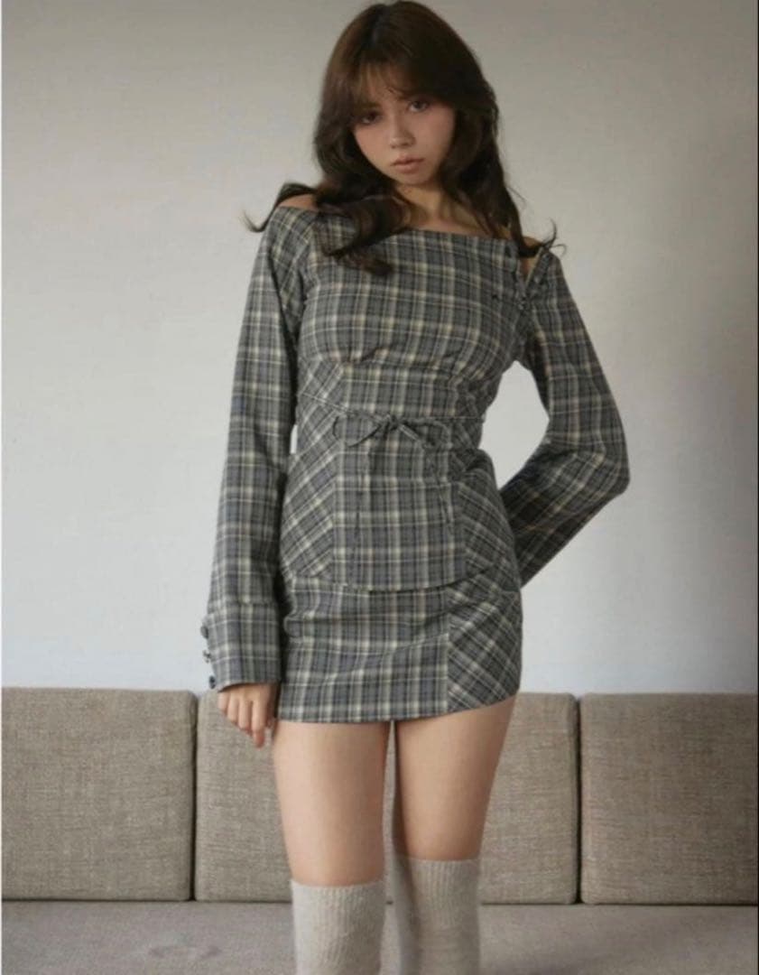 ワンピース andmary Adel check set up