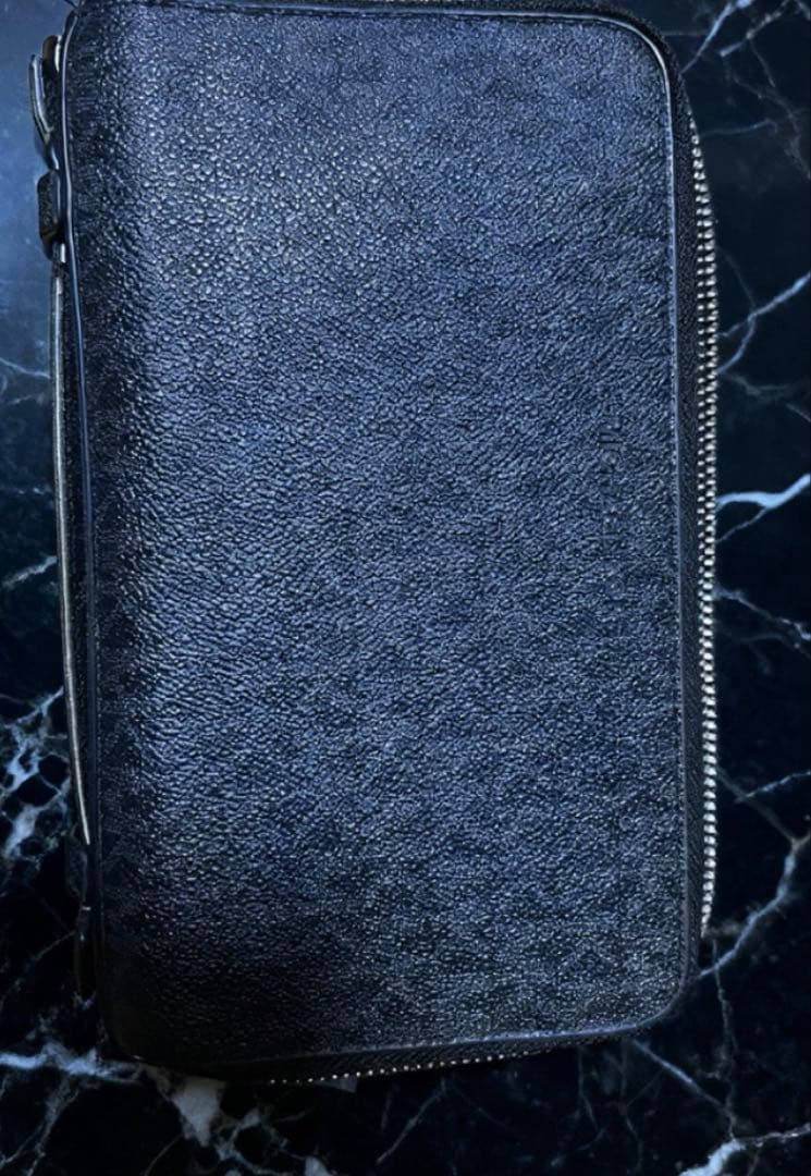 ブラックレザー マイケルコース財布