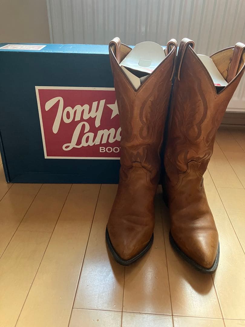 N*o様 Tony Lama ブラウンウエスタンブーツ　25cmくらい