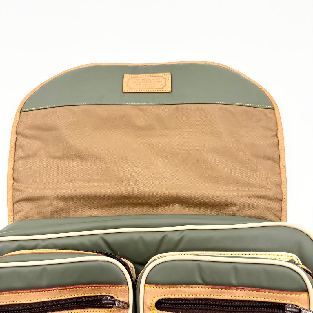 未使用級✨ハンティングワールド バチューサーパス キャリーオールM カーキ