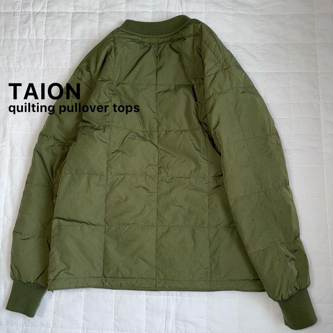 タイオン TAION 中綿ミリタリープルオーバートップス 美品