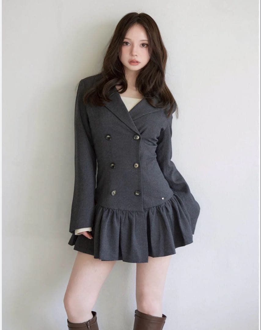 アンドマリーM Donna gather mini dress ANDMARY
