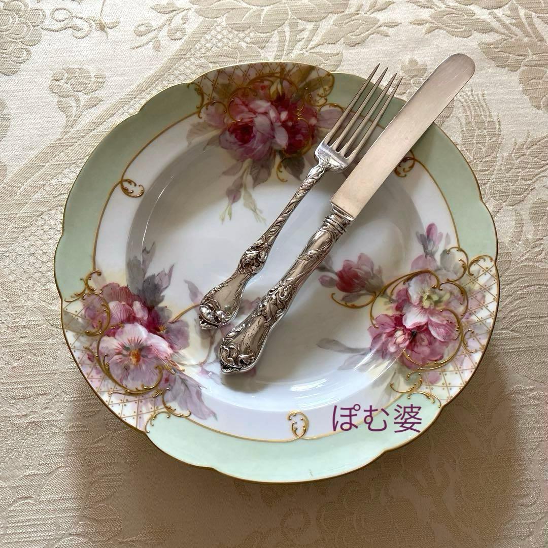 【リード＆バートン】純銀 スターリング／ナイフ＆フォーク／Les Cinq