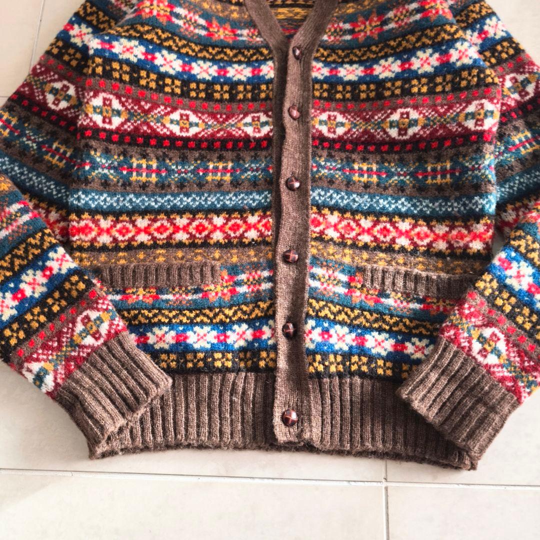 Jamieson's　ジャミーソンズ　フェアアイル　ニットカーディガン　40