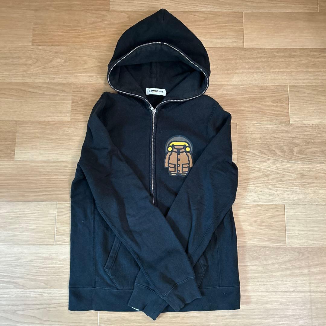 A BATHING APE ブラックパーカー 値下げ⭕️