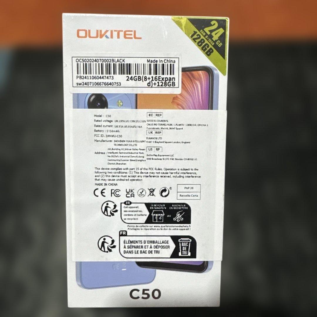 OUKITEL C50 スマホ 本体 SIMフリー - 5G スマートフォン