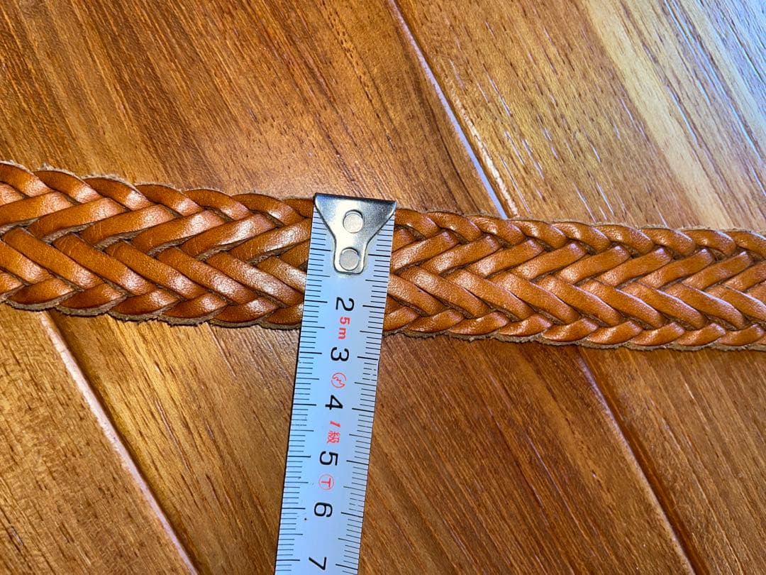 英国製　ラルフローレン　レザーメッシュベルト 36