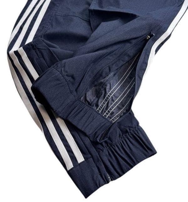 E新品 2XL アディダス adidas デニム風ウーブンセットアップ 上下紺