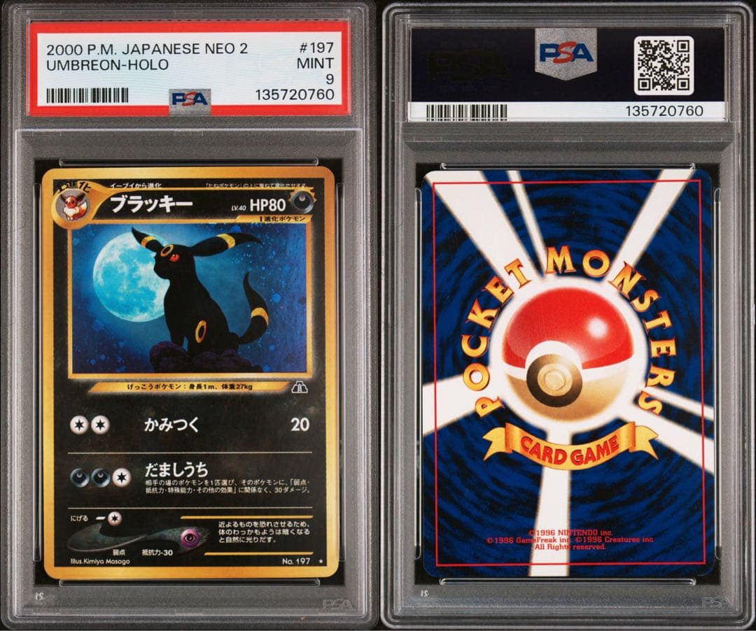 ブラッキー 旧裏 PSA9