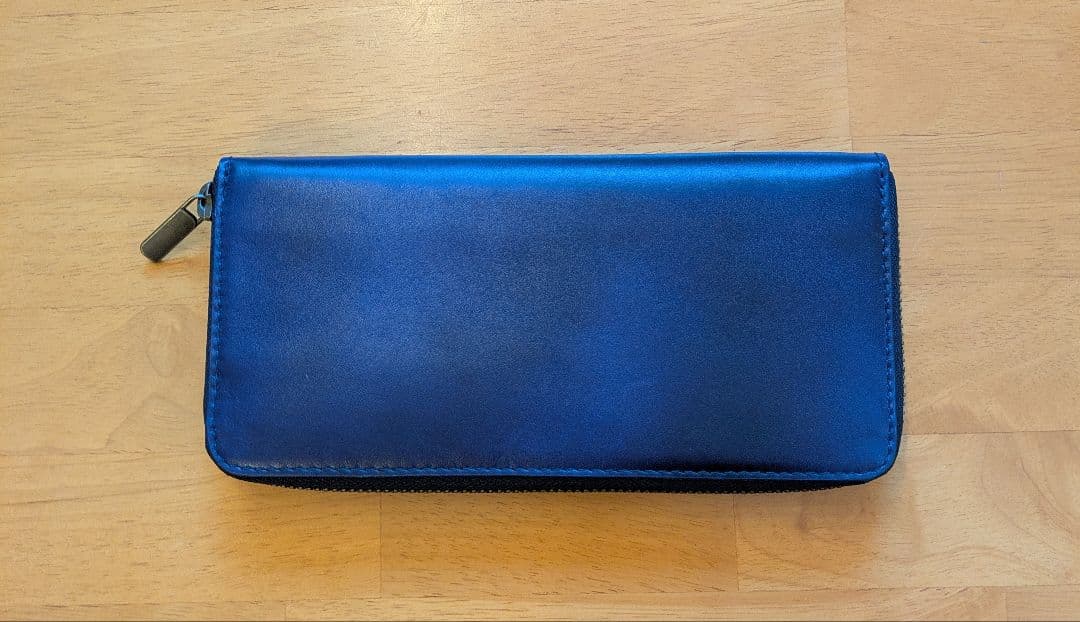 【新品未使用】マザーハウス アンティーク ロング ウォレット 濃紺（ネイビー）