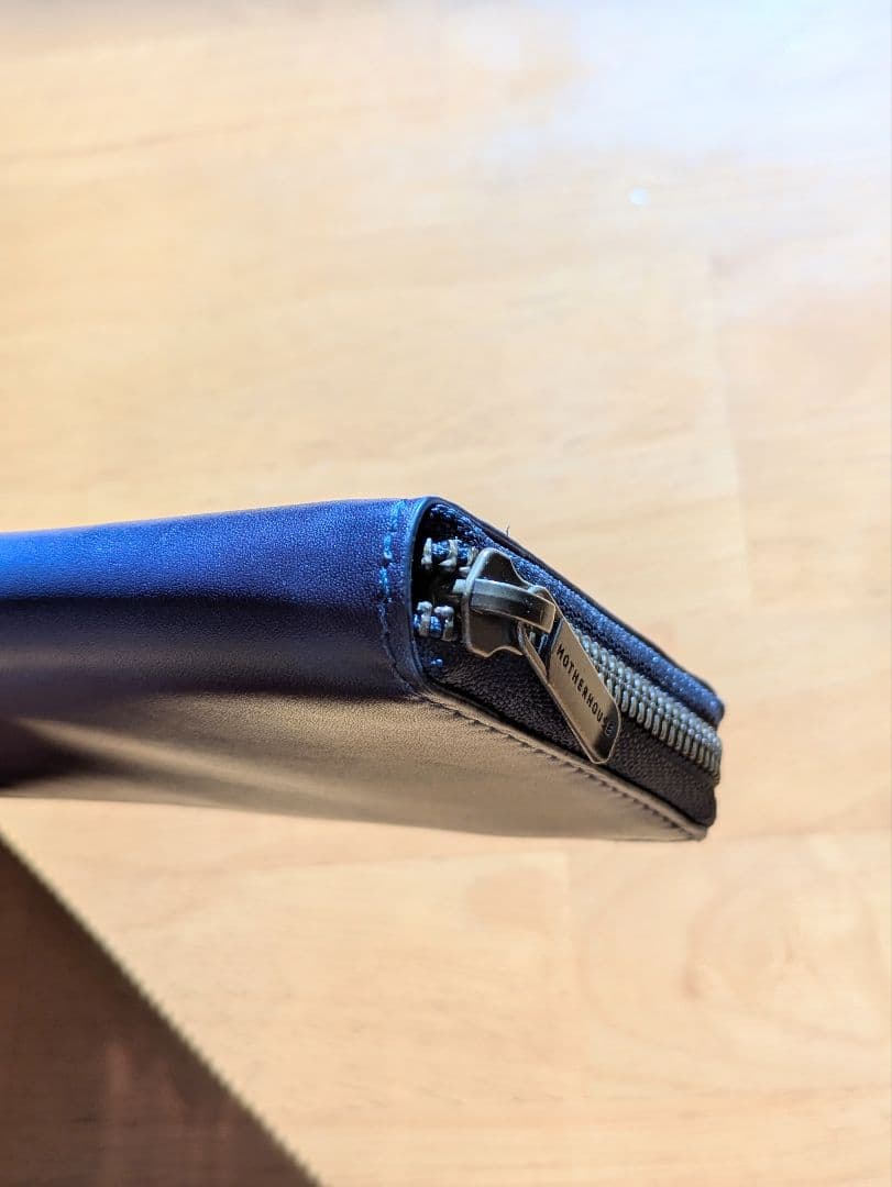 【新品未使用】マザーハウス アンティーク ロング ウォレット 濃紺（ネイビー）