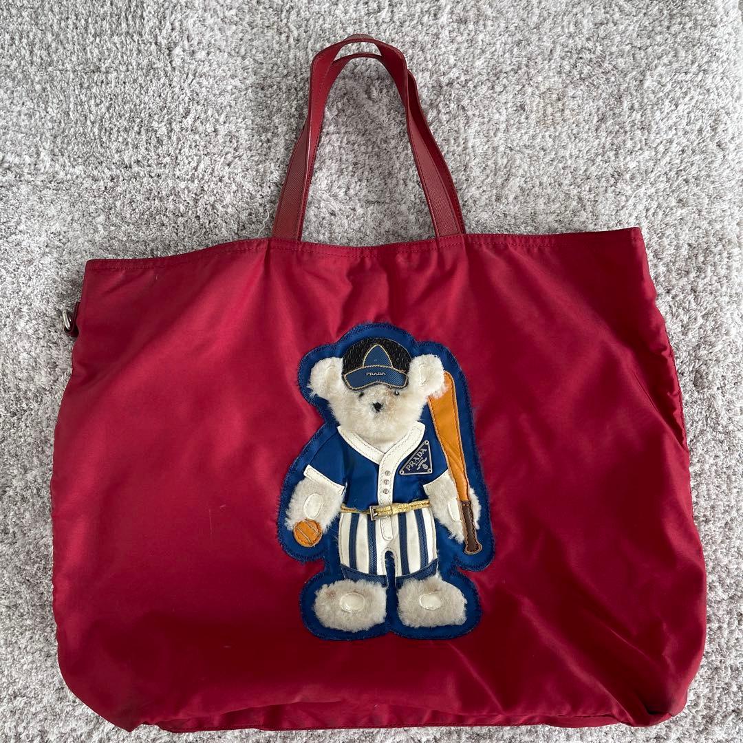 プラダ　PRADA トートバッグ　レッド