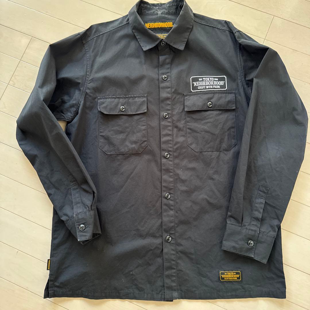 NEIGHBORHOOD ブラック長袖シャツ
