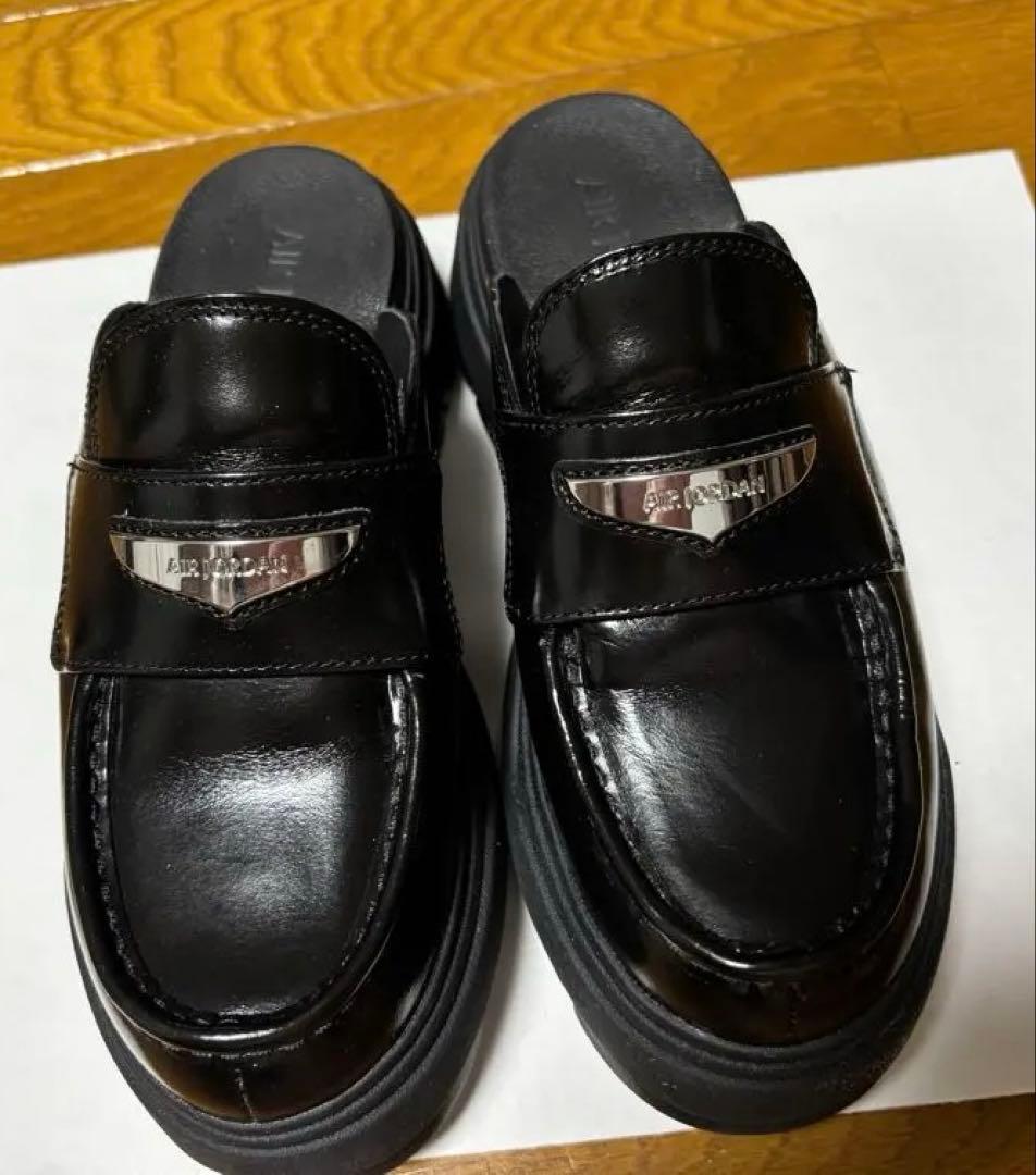 AIR JORDAN ブラック ミュール(ローファー)24cm