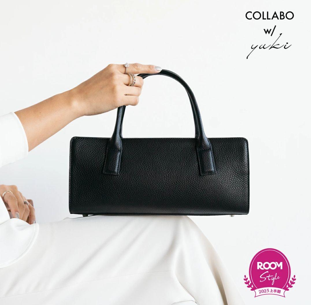 【yuki(ドキ子さん)ROOMコラボ】 本革 ボストン 横長バッグ