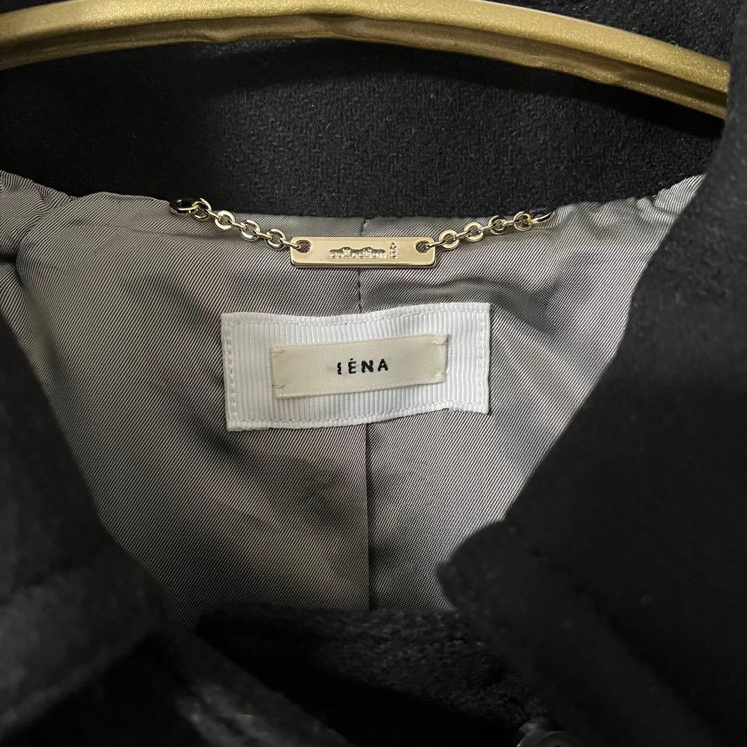 IENA イエナ コクーンショートダッフルコート 38 ブラック 黒