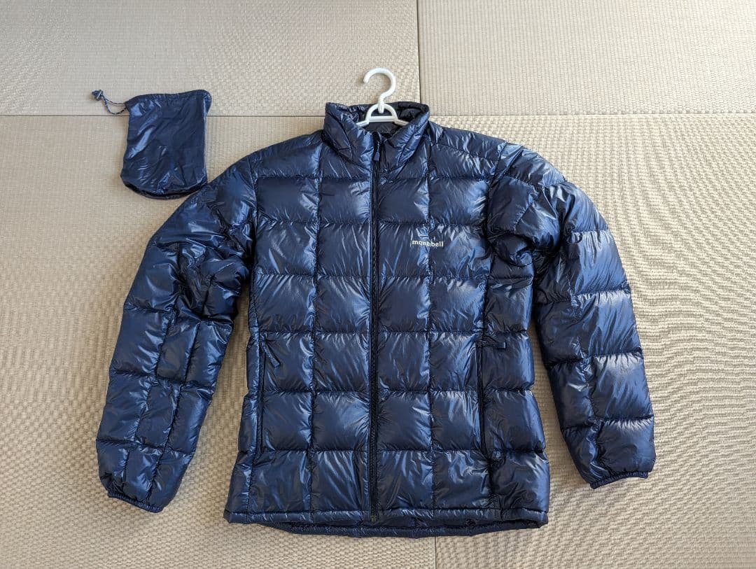 mont-bell スペリオダウンジャケット Lサイズネイビー 収納袋付き