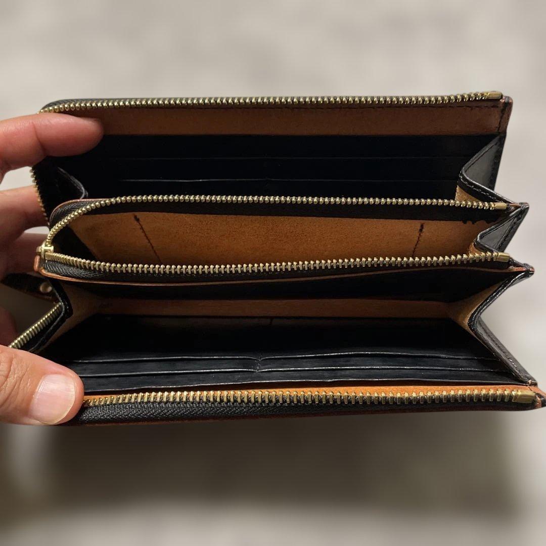 美品✨ PORTER FILM 長財布 レザー L字ジップ ブラック