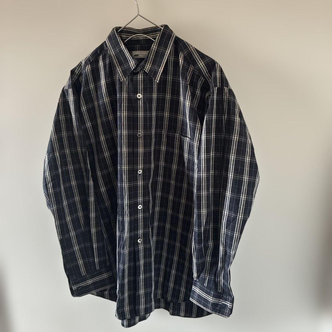 COMMEdeGARCONSHOMMEコムデギャルソンオム長袖チェックシャツL