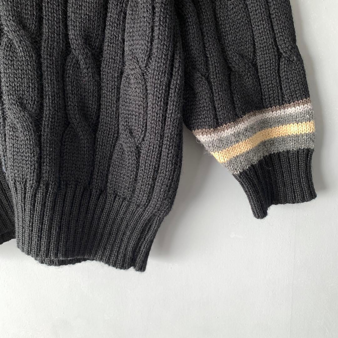 トゥモローランド 24AW イギリス製 クリケットセーター チルデンニット 黒M