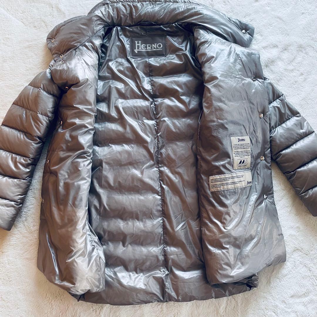 Herno ヘルノ 超軽量 ダウンジャケット 金ボタン 42