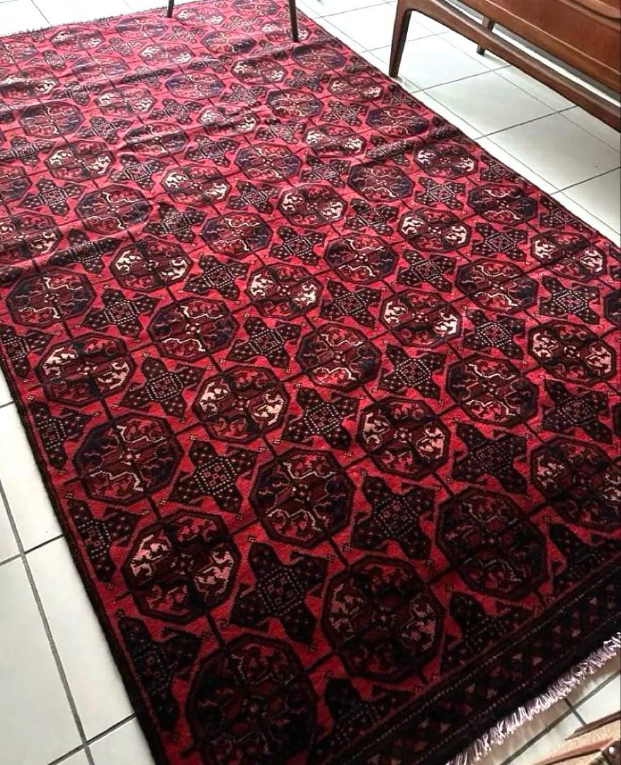 242×142 大判　ヴィンテージラグ　　トルクメンラグ