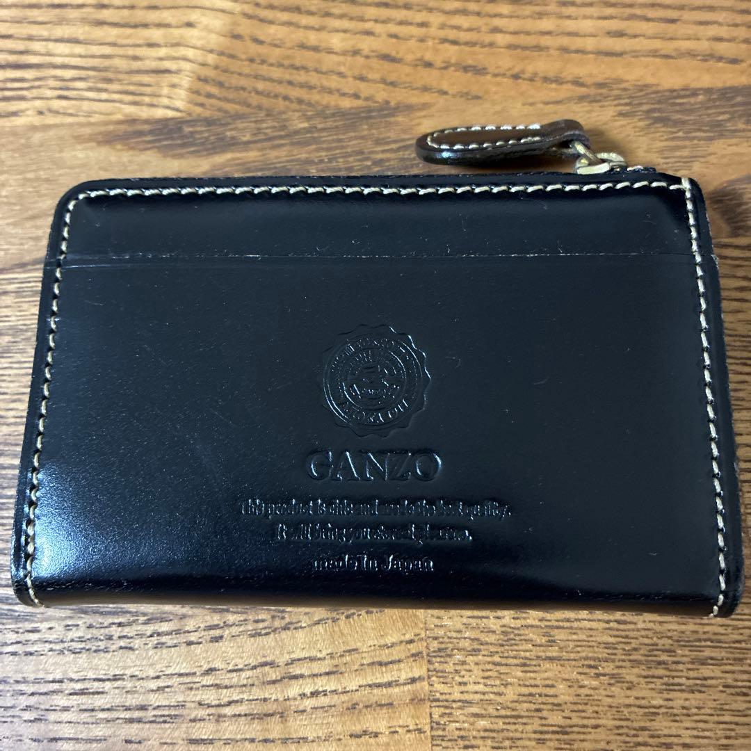 GANZO ガンゾ ブライドルL型ファスナー ブラック