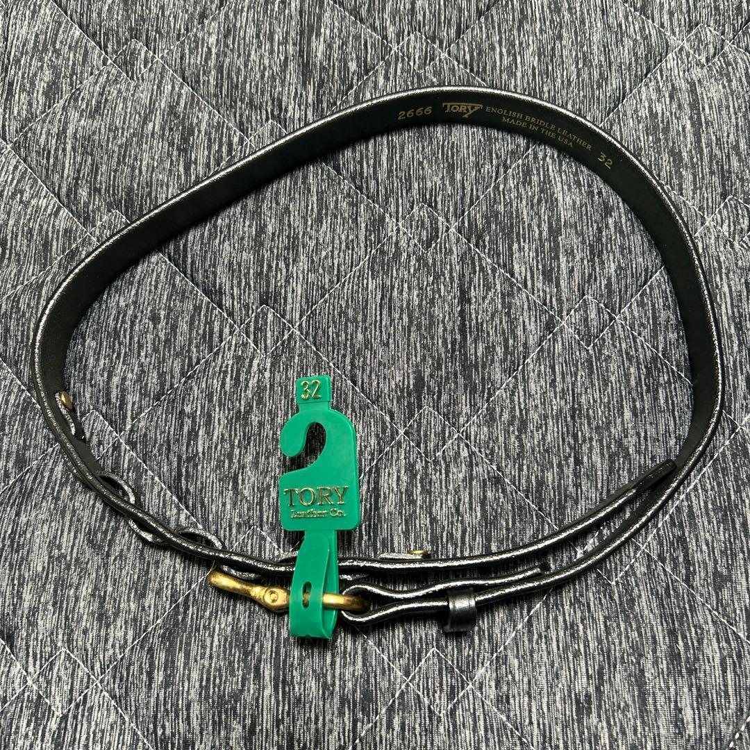 TORY イングリッシュブライドルレザー ベルト 32