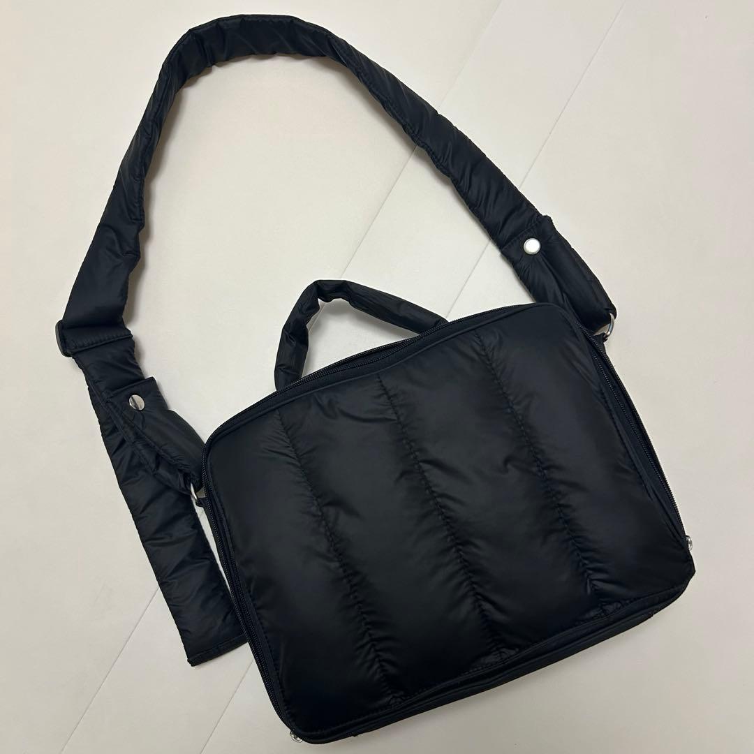 calin カラン　キルティングマザーズポーチバック　　ブラック