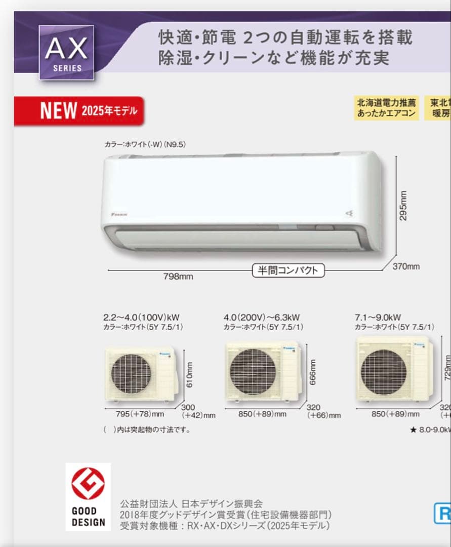 DAIKIN エアコン20畳用　室外機本体　R635AAP AXシリーズ