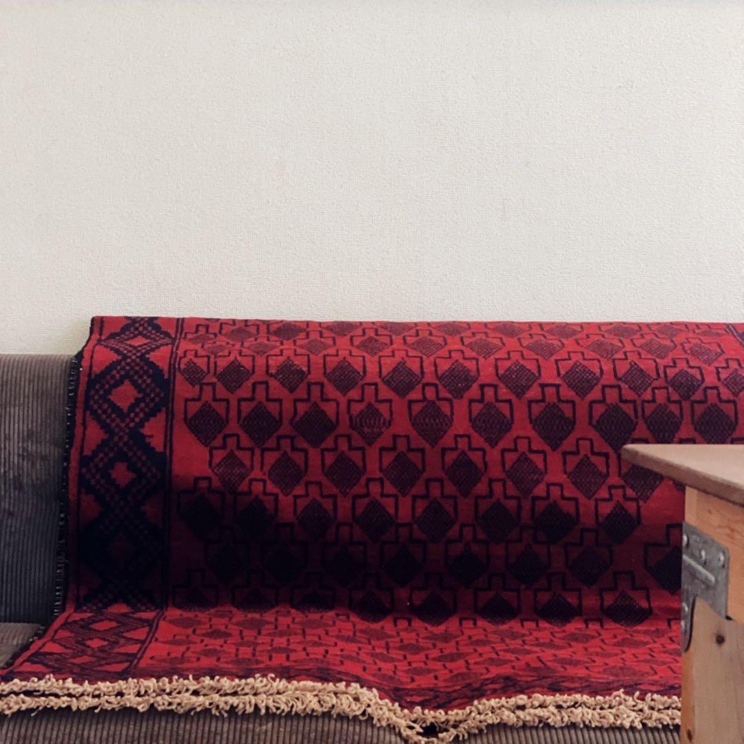 【在庫整理／大幅値引】200×107 アフガニスタン バルーチ ヴィンテージラグ