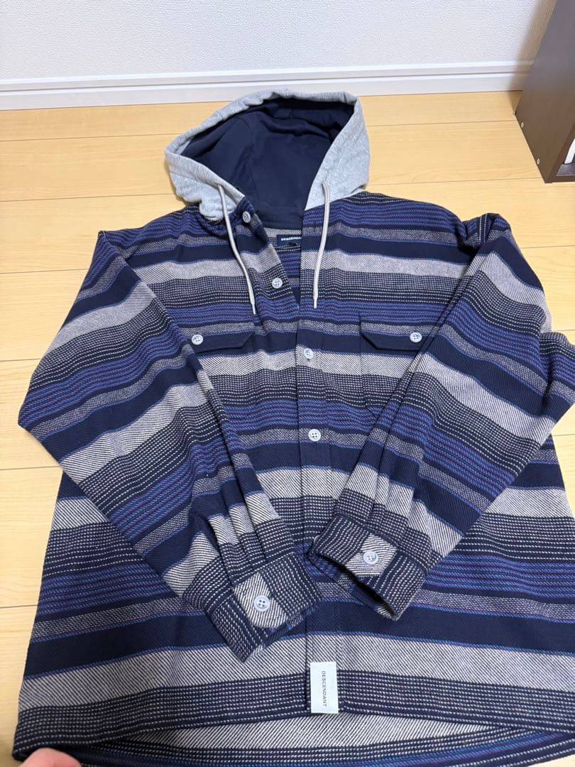 トップス DESCENDANT HOODED LS SHIRT