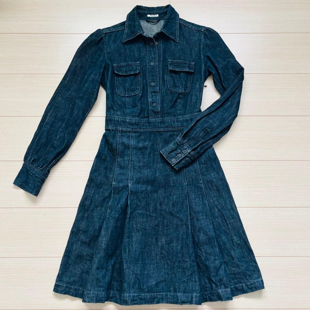 miumiu ミュウミュウ デニムワンピース 長袖