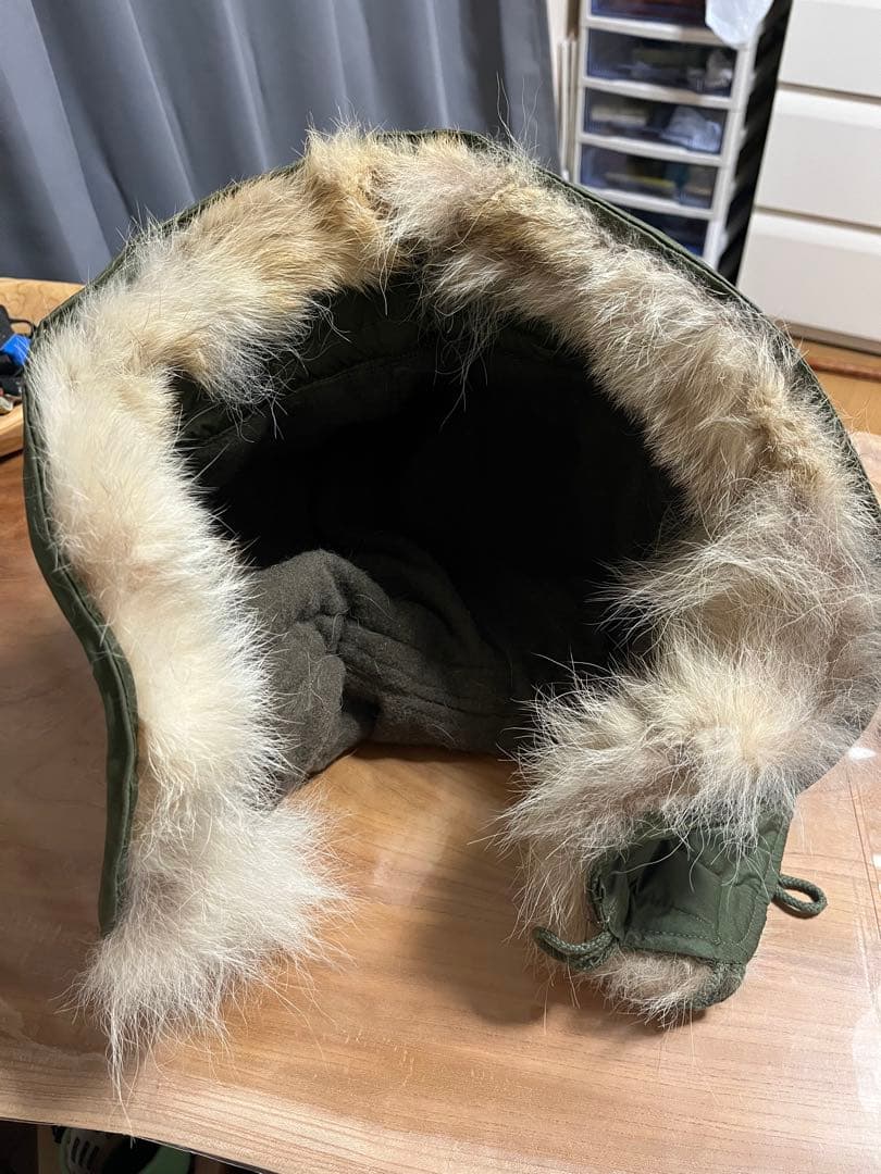 【超美品　デッド】米軍実物　M-51 リアル　コヨーテファー付フード　ワイヤー入