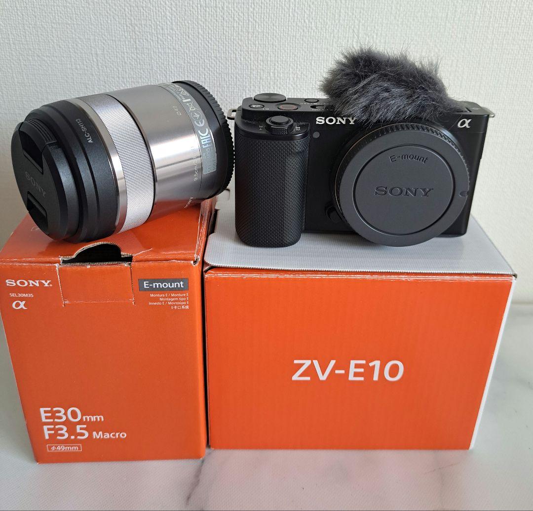 【美品】SONY ZV-E10とマクロレンズのセット　保証有り
