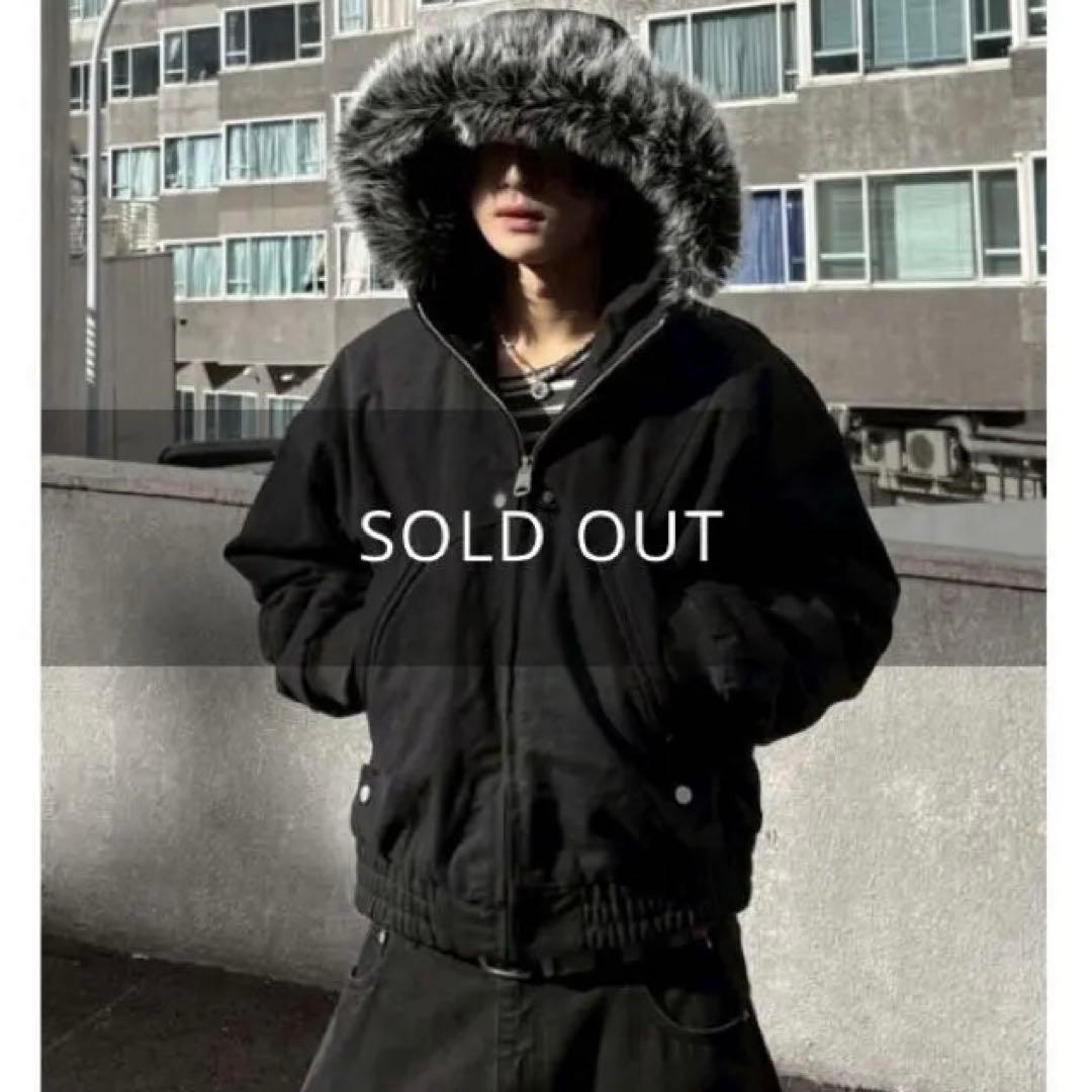 【完売品】Youll cropped fur hooded blouson