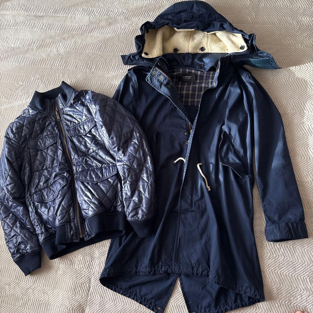 まさ裏ボアインナー付モッズコートL 紺