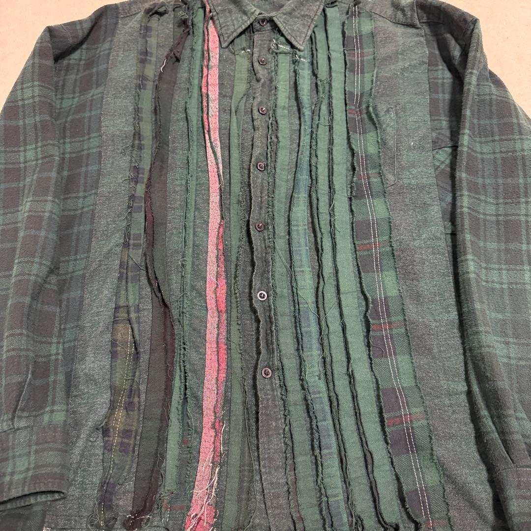 needles ニードルズ リビルド ネルシャツ チェック シャツ フランネル