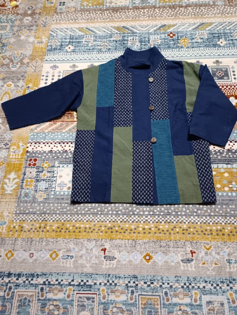 本日sale★儀右衛門ギエモン★久留米絣★ジャケット★美品